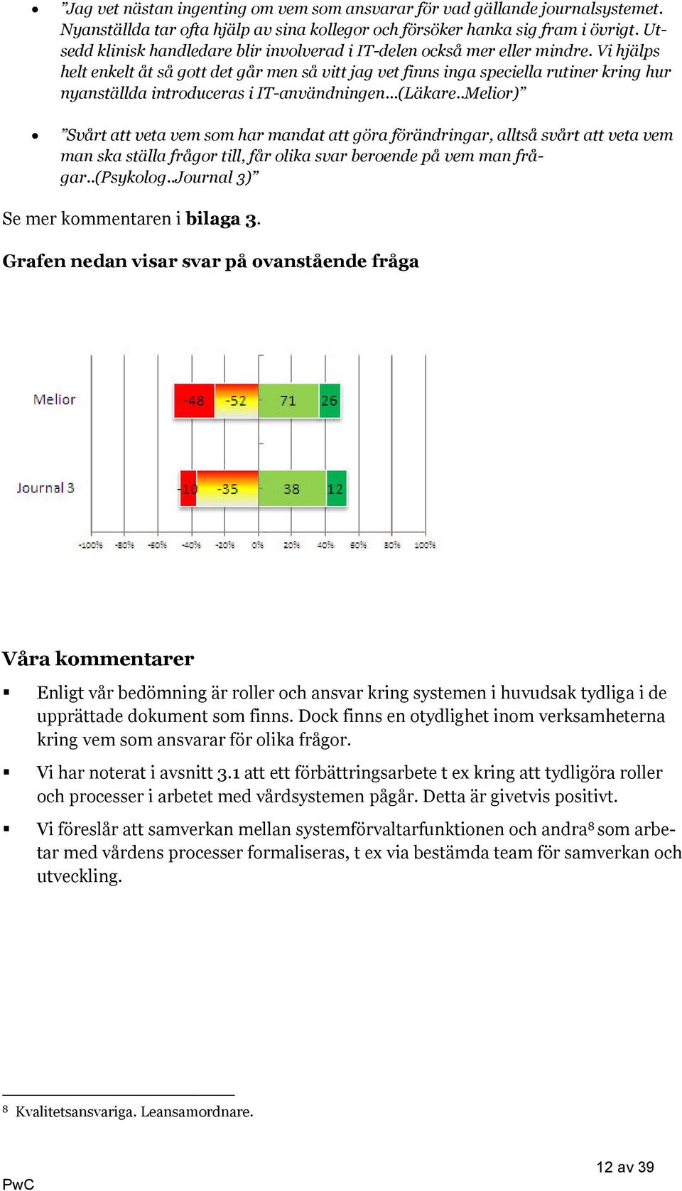 Vi hjälps helt enkelt åt så gott det går men så vitt jag vet finns inga speciella rutiner kring hur nyanställda introduceras i IT-användningen...(Läkare.