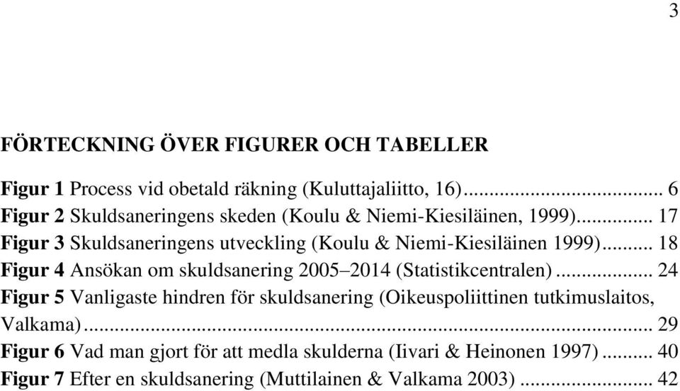 .. 17 Figur 3 Skuldsaneringens utveckling (Koulu & Niemi-Kiesiläinen 1999).