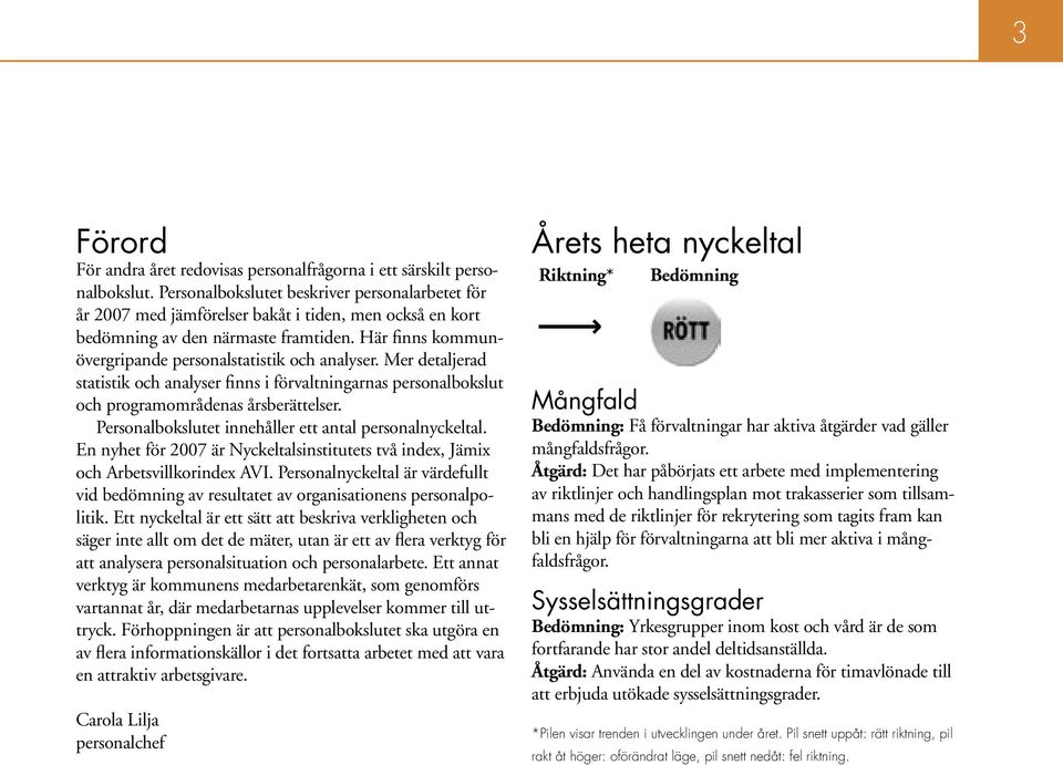 Mer detaljerad statistik och analyser finns i förvaltningarnas personalbokslut och programområdenas årsberättelser. Personalbokslutet innehåller ett antal personalnyckeltal.