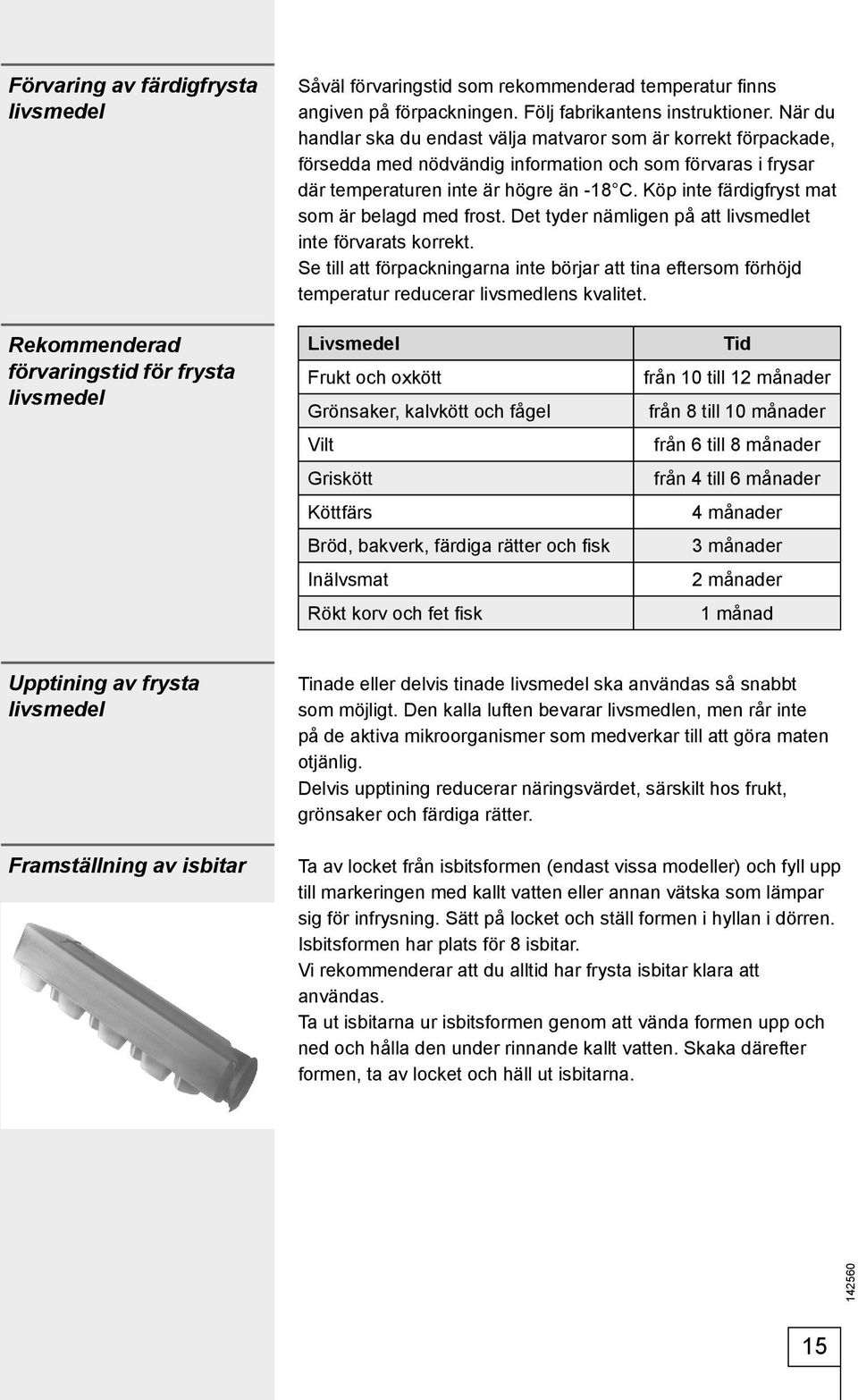 Köp inte färdigfryst mat som är belagd med frost. Det tyder nämligen på att livsmedlet inte förvarats korrekt.