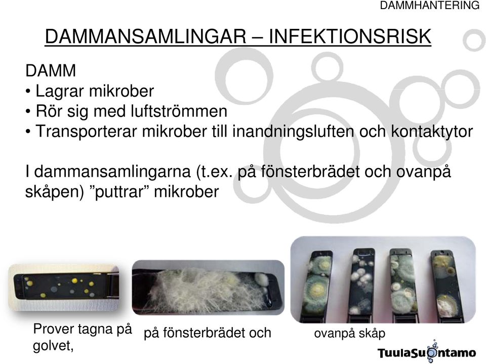 kontaktytor I dammansamlingarna (t.ex.