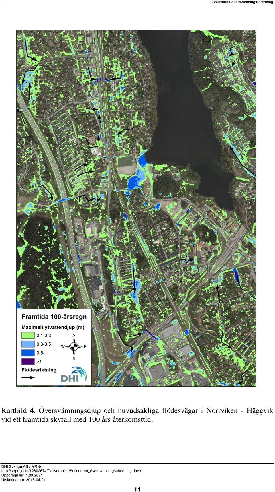 huvudsakliga flödesvägar i