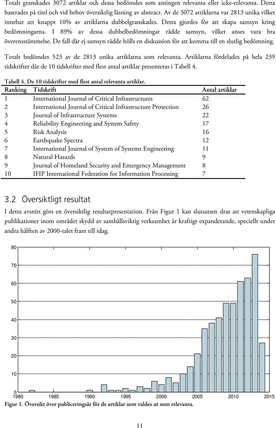 I 89% av dessa dubbelbedömningar rådde samsyn, vilket anses vara bra överensstämmelse. De fall där ej samsyn rådde hölls en diskussion för att komma till en slutlig bedömning.