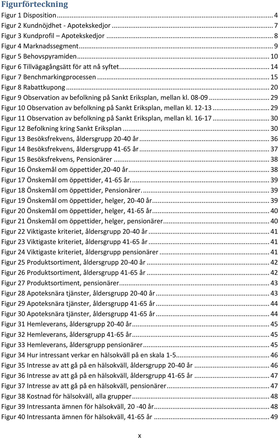 .. 29 Figur 10 Observation av befolkning på Sankt Eriksplan, mellan kl. 12-13... 29 Figur 11 Observation av befolkning på Sankt Eriksplan, mellan kl. 16-17.