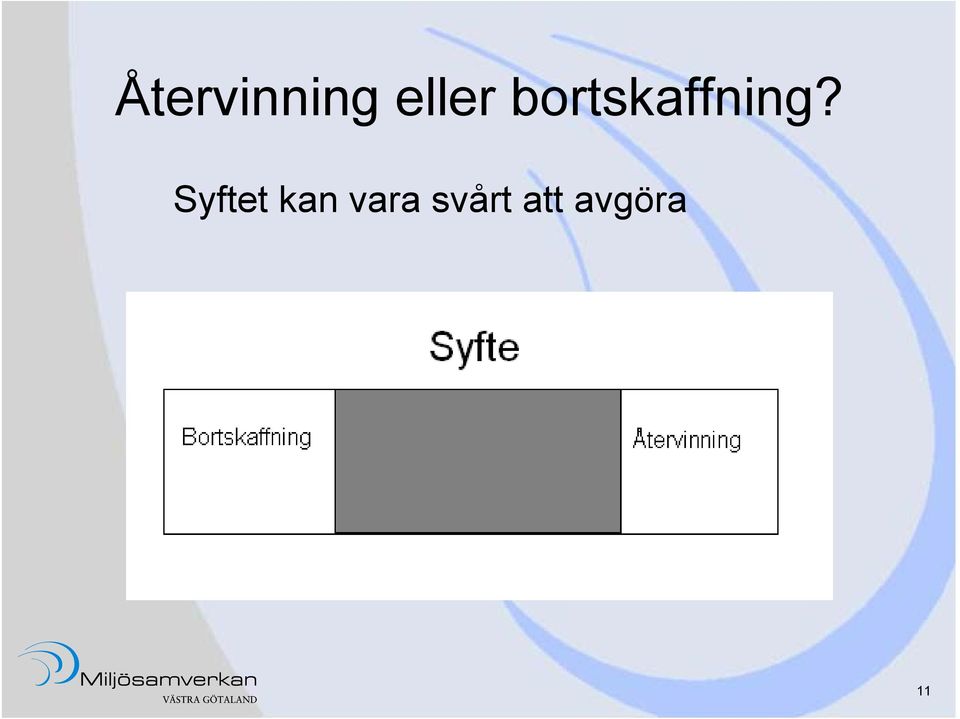 bortskaffning?