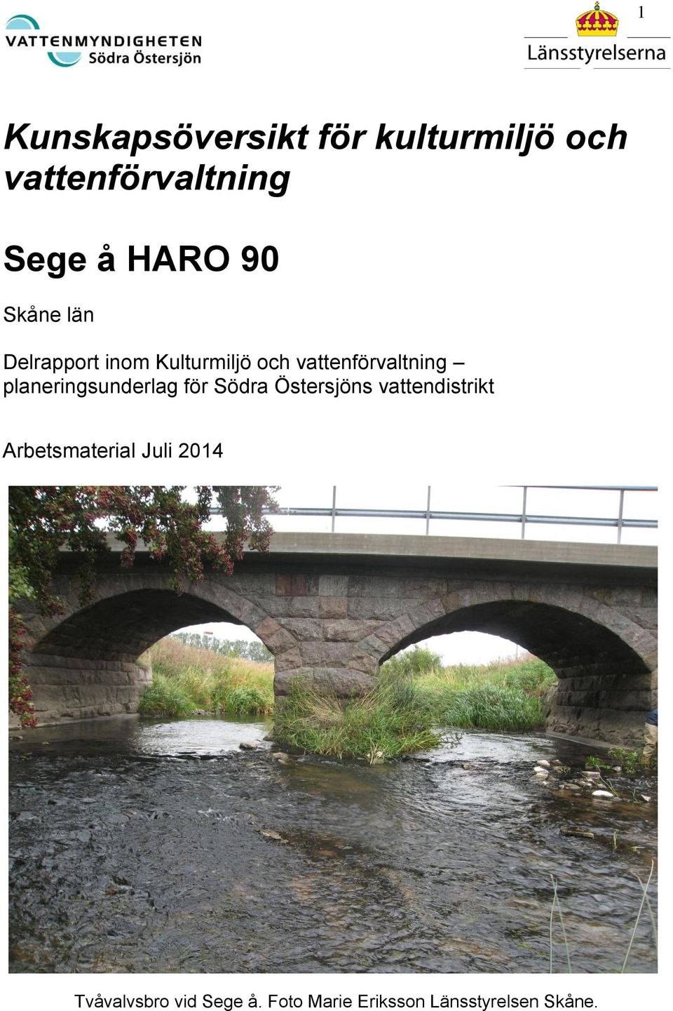 planeringsunderlag för Södra Östersjöns vattendistrikt