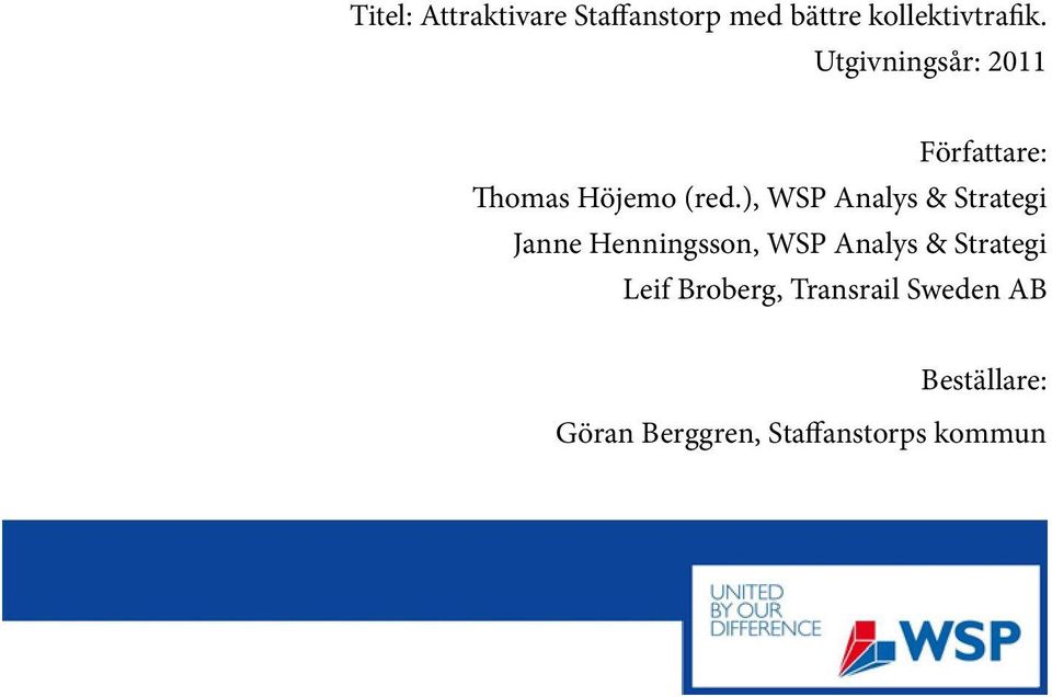 ), WSP Analys & Strategi Janne Henningsson, WSP Analys &