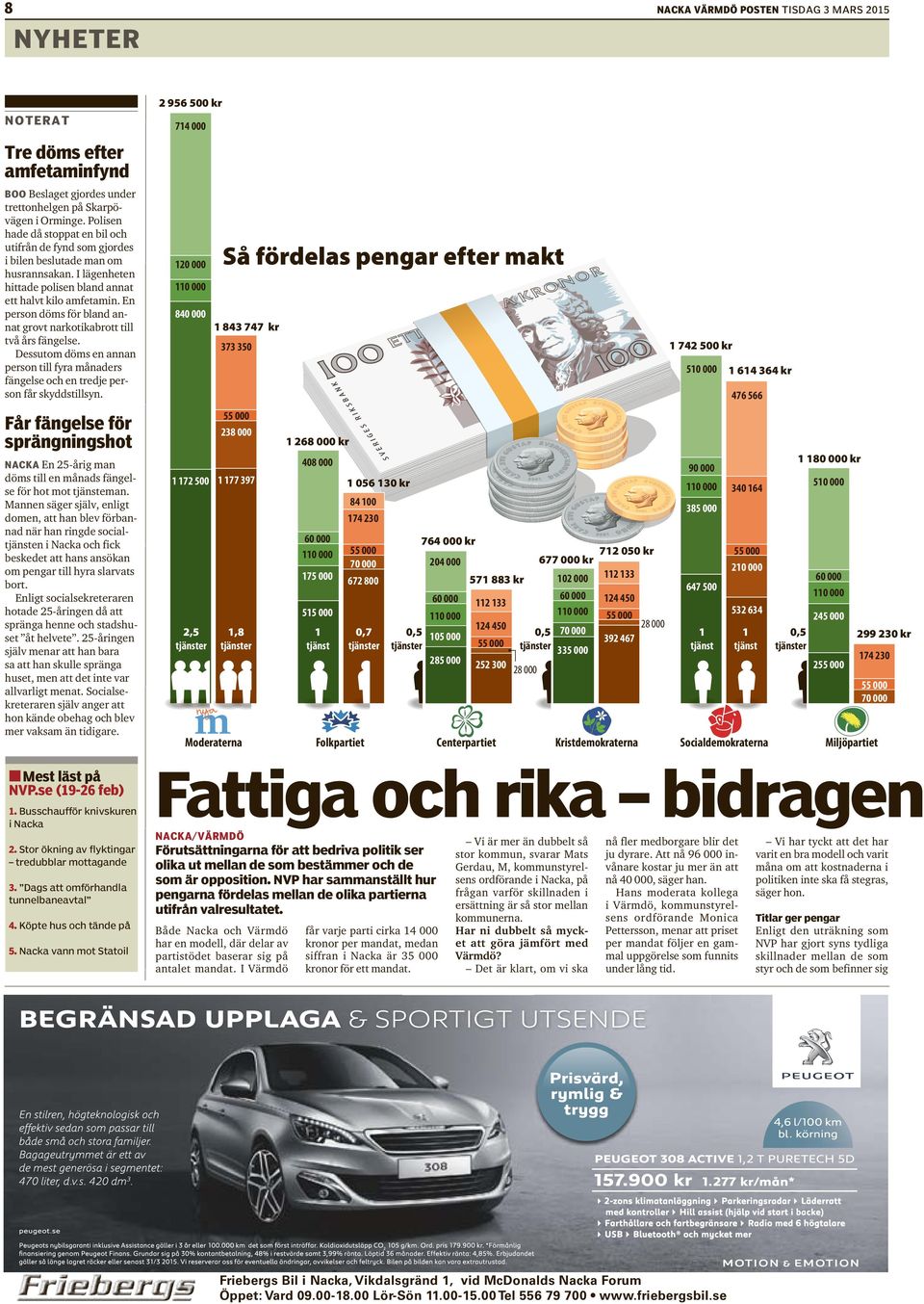 En person döms för bland annat grovt narkotikabrott till två års fängelse. Dessutom döms en annan person till fyra månaders fängelse och en tredje person får skyddstillsyn.