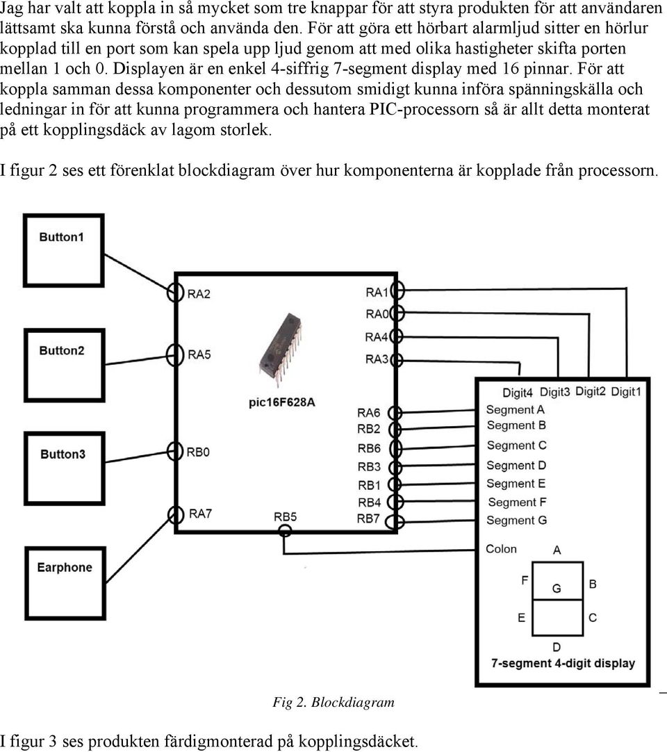 Displayen är en enkel 4-siffrig 7-segment display med 16 pinnar.