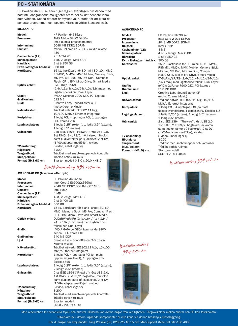 se Processor: AMD Athlon 64 X2 5200+ (med dubbla processorkärnor) 2048 MB DDR2 SDRAM nvidia GeForce 6150 LE / nvidia nforce 430 Cacheminne (L2): 2 x 1024 kb Minnesplatser: 4 st, 2 lediga.