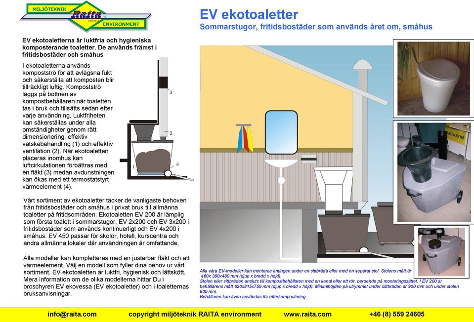 Kompostströ läggs på bottnen av kompostbehållaren när toaletten tas i bruk och tillsätts sedan efter varje användning.