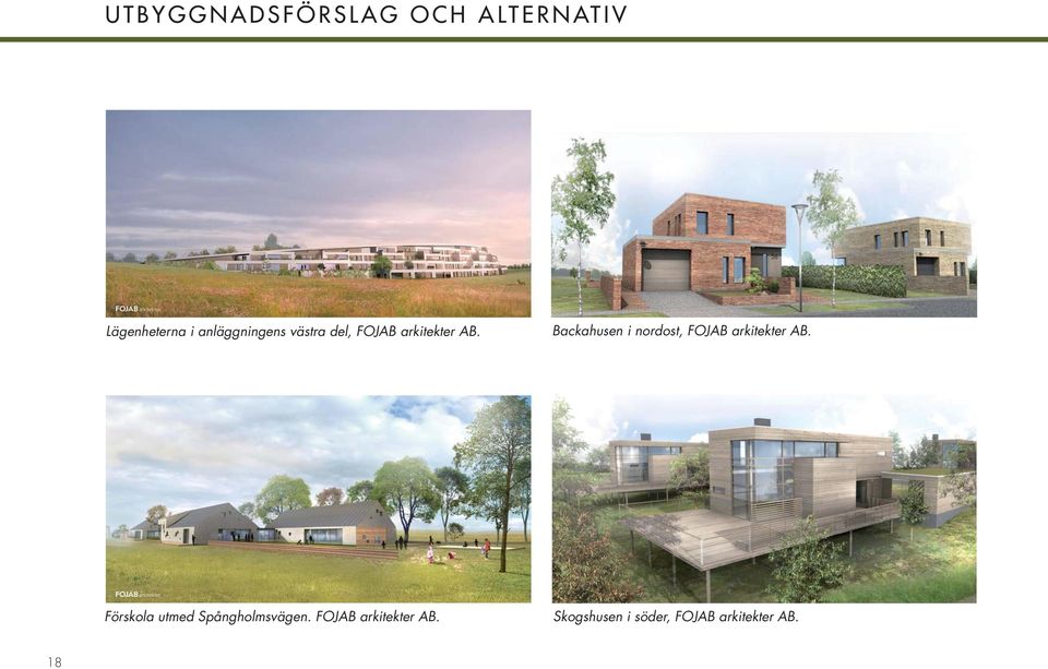 Backahusen i nordost, FOJAB arkitekter AB.