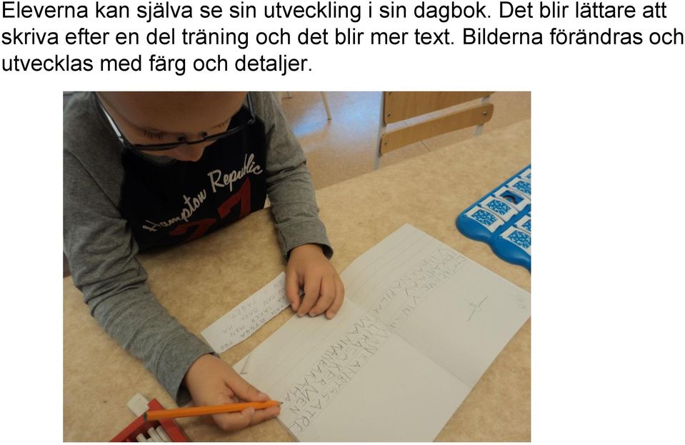 Det blir lättare att skriva efter en del