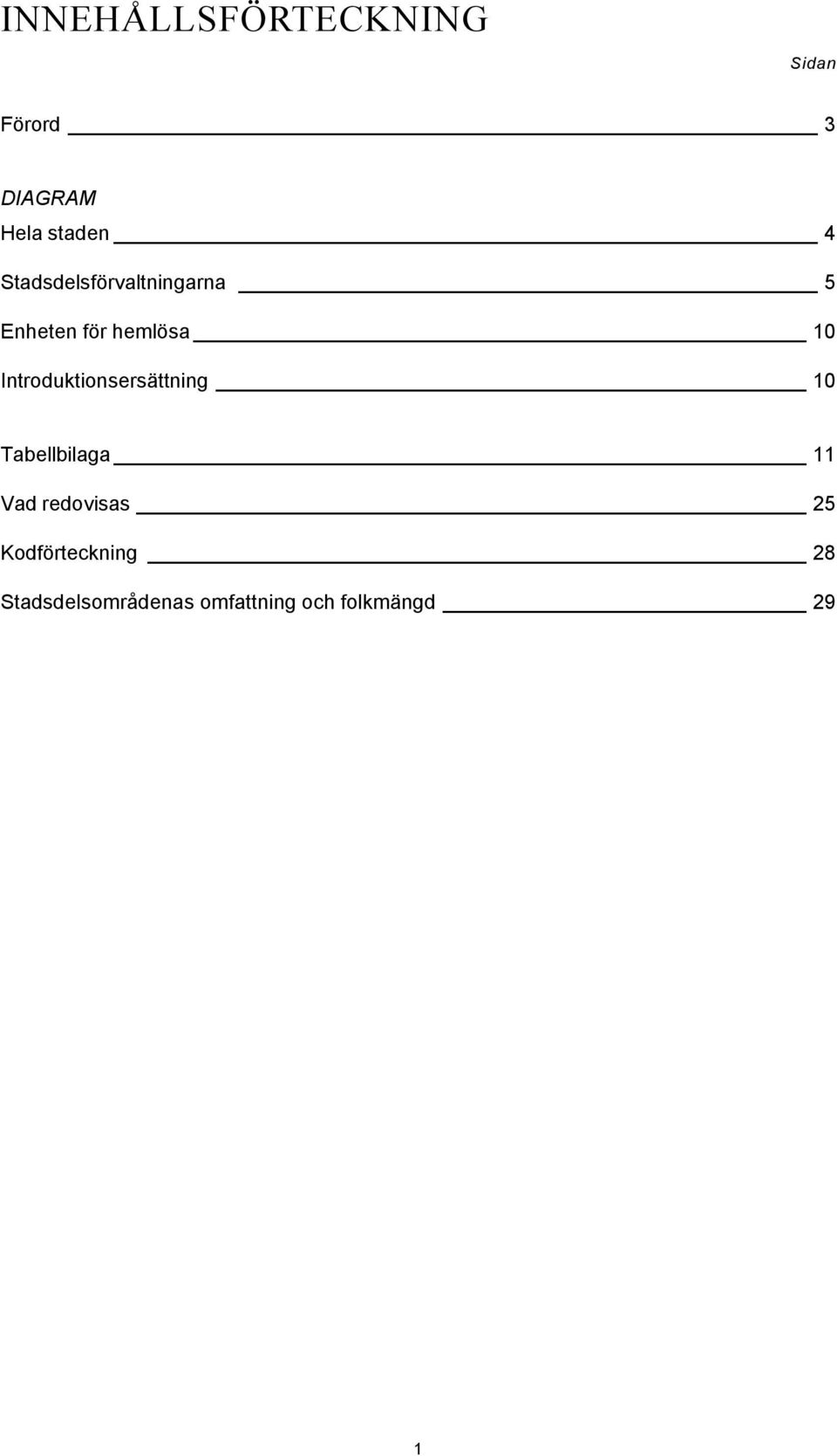 Introduktionsersättning 1 Tabellbilaga 11 Vad redovisas