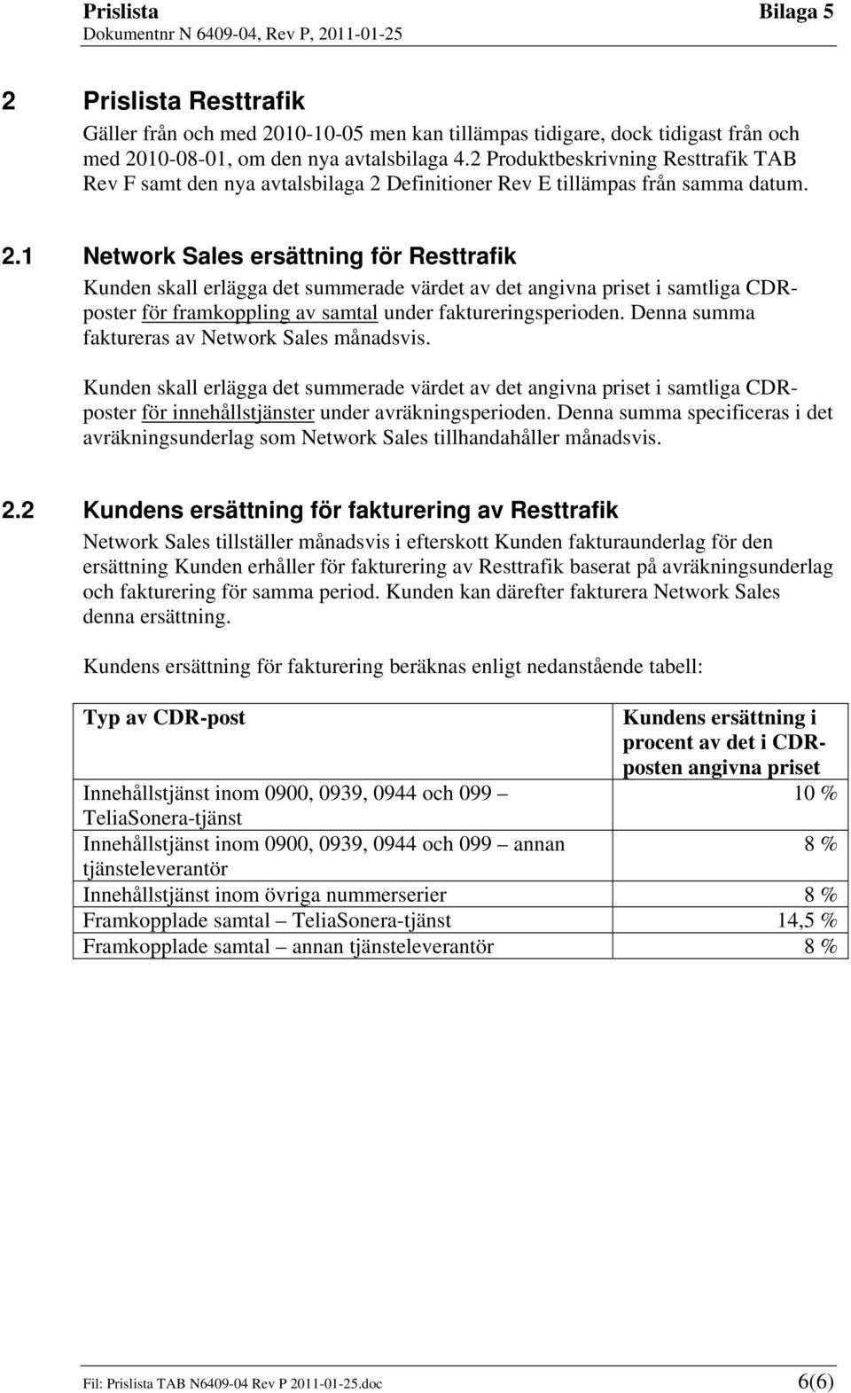 Definitioner Rev E tillämpas från samma datum. 2.