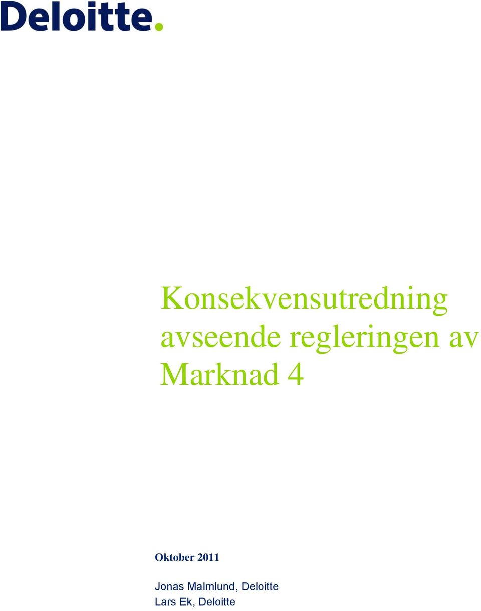 Marknad 4 Oktober 2011