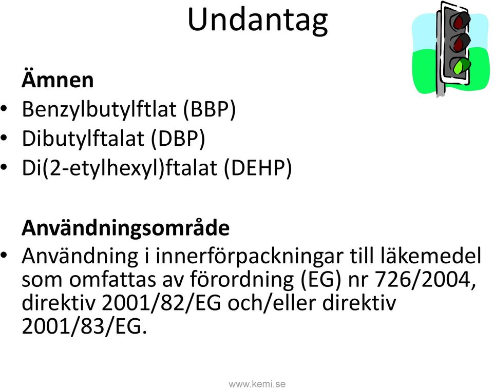 innerförpackningar till läkemedel som omfattas av förordning