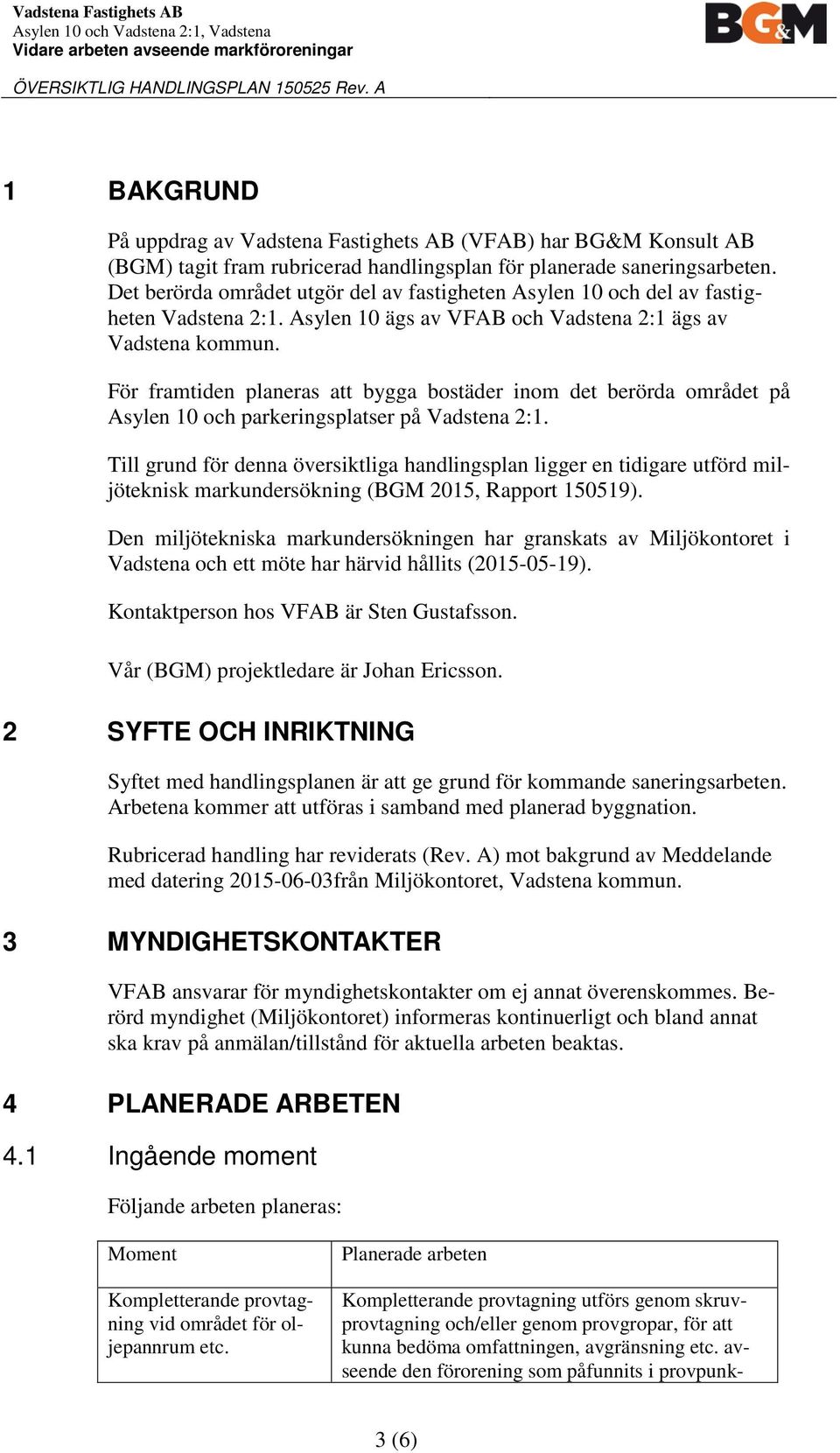 För framtiden planeras att bygga bostäder inom det berörda området på Asylen 10 och parkeringsplatser på Vadstena 2:1.