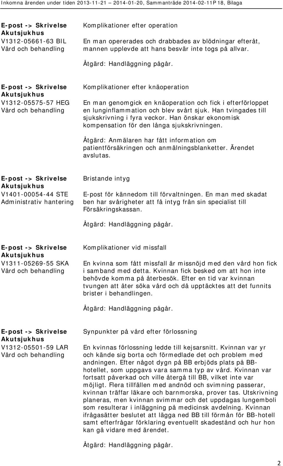 Han tvingades till sjukskrivning i fyra veckor. Han önskar ekonomisk kompensation för den långa sjukskrivningen. Åtgärd: Anmälaren har fått information om patientförsäkringen och anmälningsblanketter.