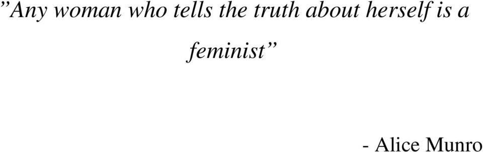 about herself is