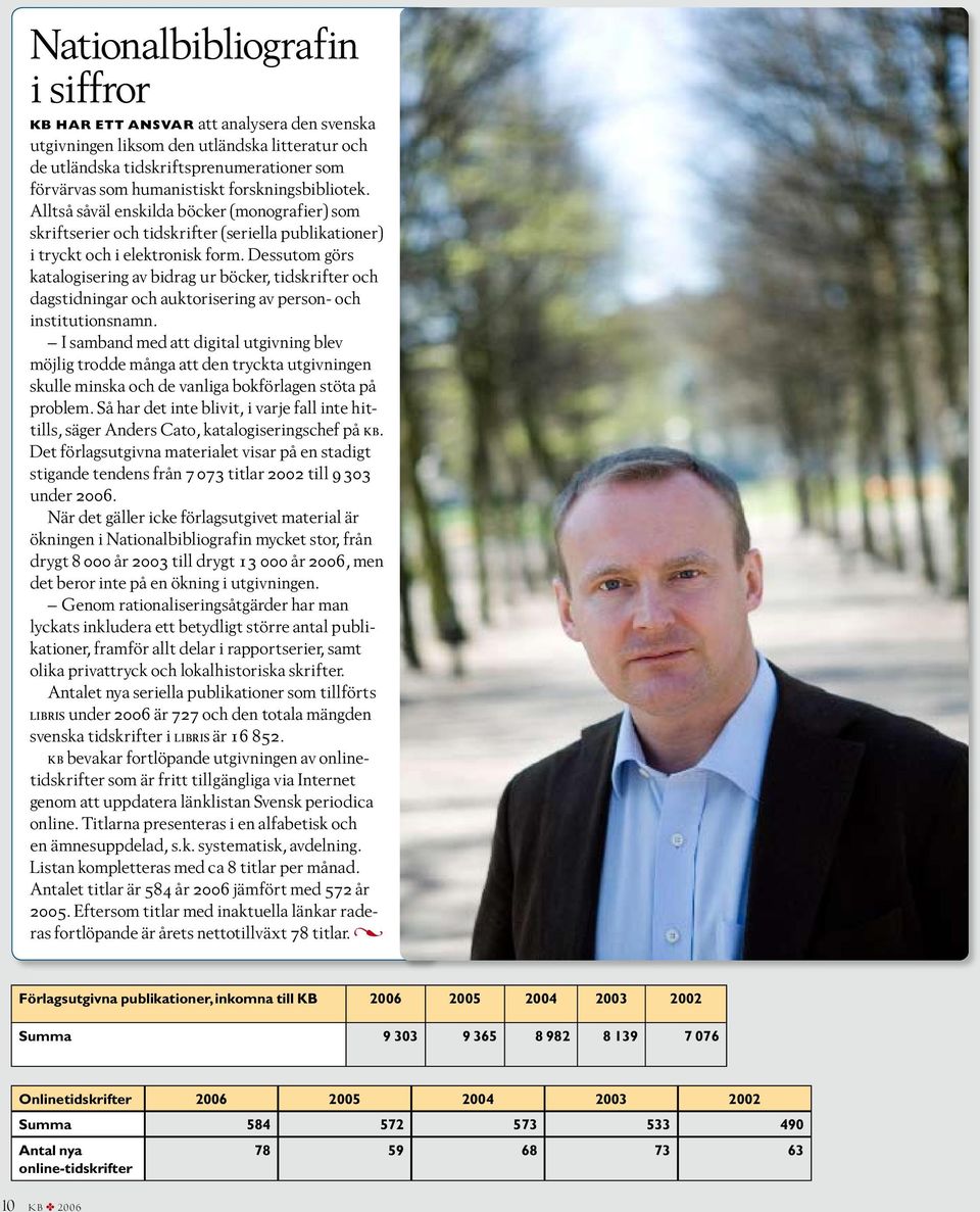 Dessutom görs katalogisering av bidrag ur böcker, tidskrifter och dagstidningar och auktorisering av person- och institutionsnamn.