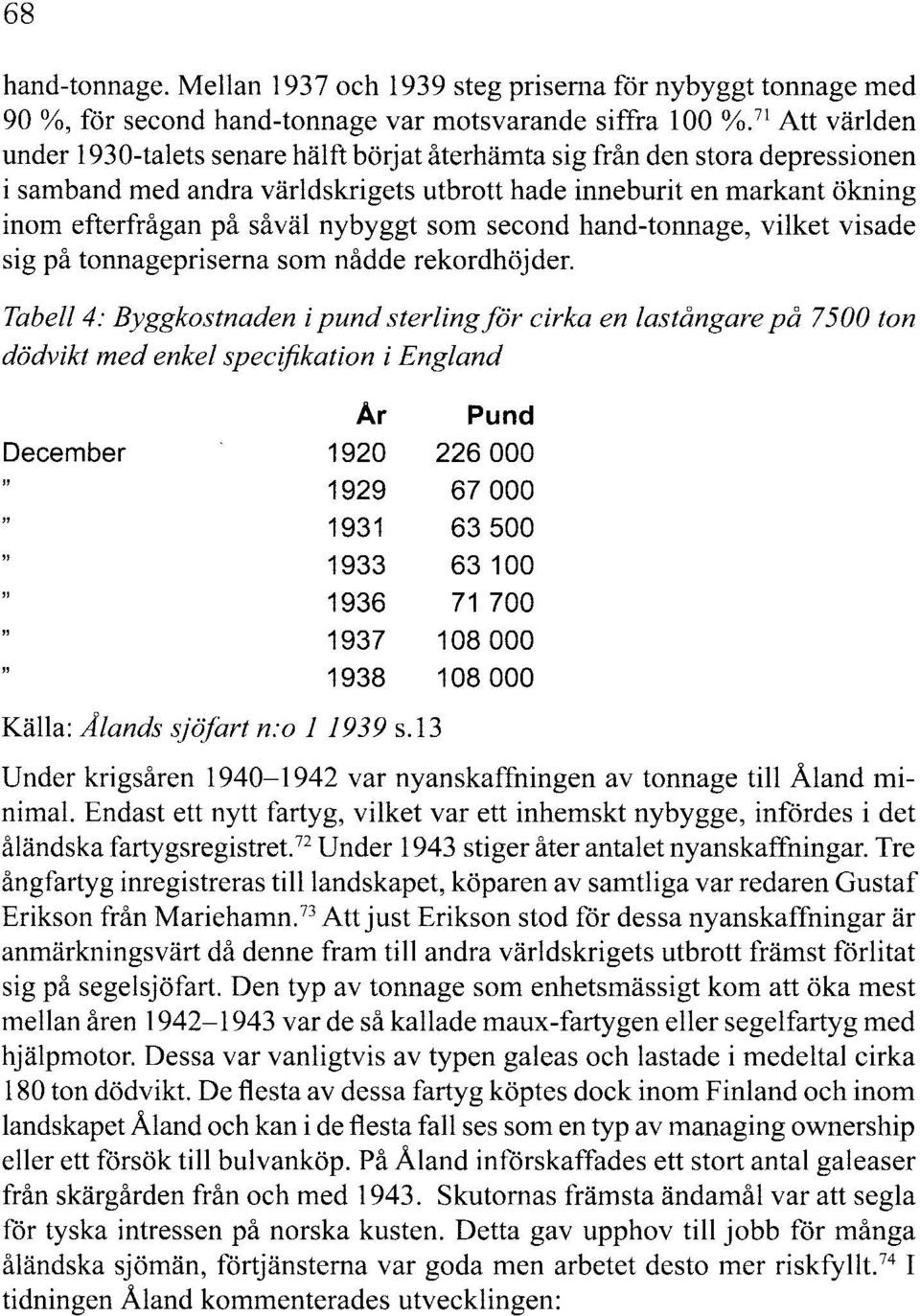 nybyggt som seeond hand-tonnage, vilket visade sig på tonnagepriserna som nådde rekordhöjder.