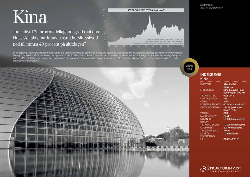 0 02 03 04 05 06 07 08 09 10 11 12 En investering i finansiella instrument kan både öka och minska i värde och det är inte säkert att du får tillbaka hela det investerade kapitalet.