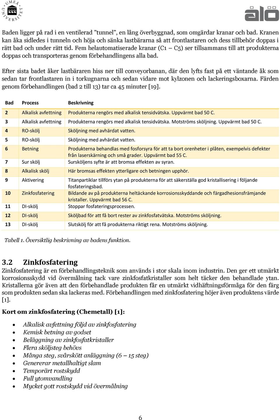 Fem helautomatiserade kranar (C1 C5) ser tillsammans till att produkterna doppas och transporteras genom förbehandlingens alla bad.