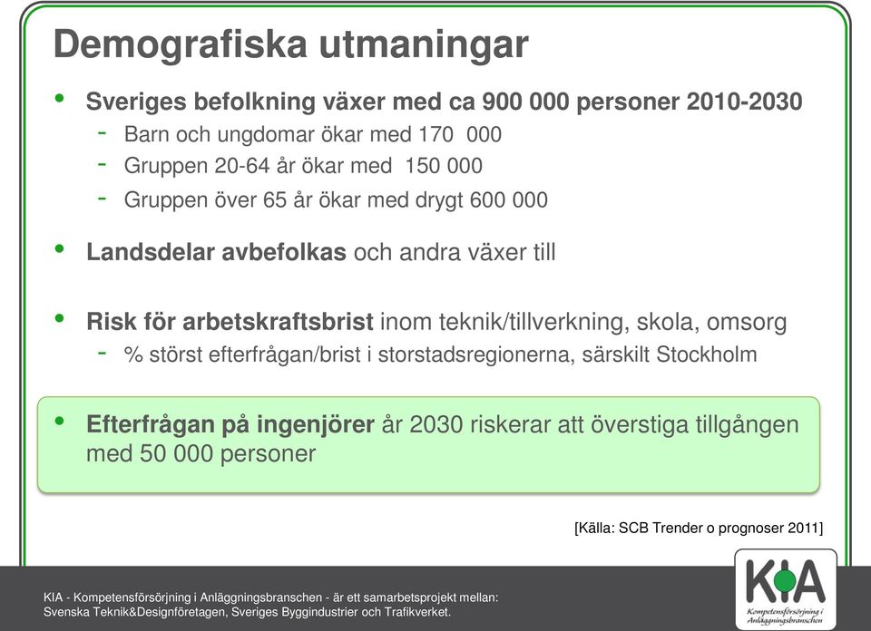 för arbetskraftsbrist inom teknik/tillverkning, skola, omsorg - % störst efterfrågan/brist i storstadsregionerna, särskilt