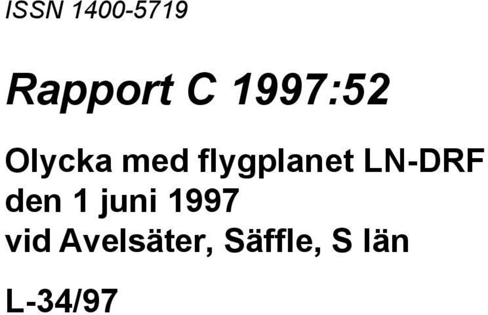 flygplanet LN-DRF den 1 juni
