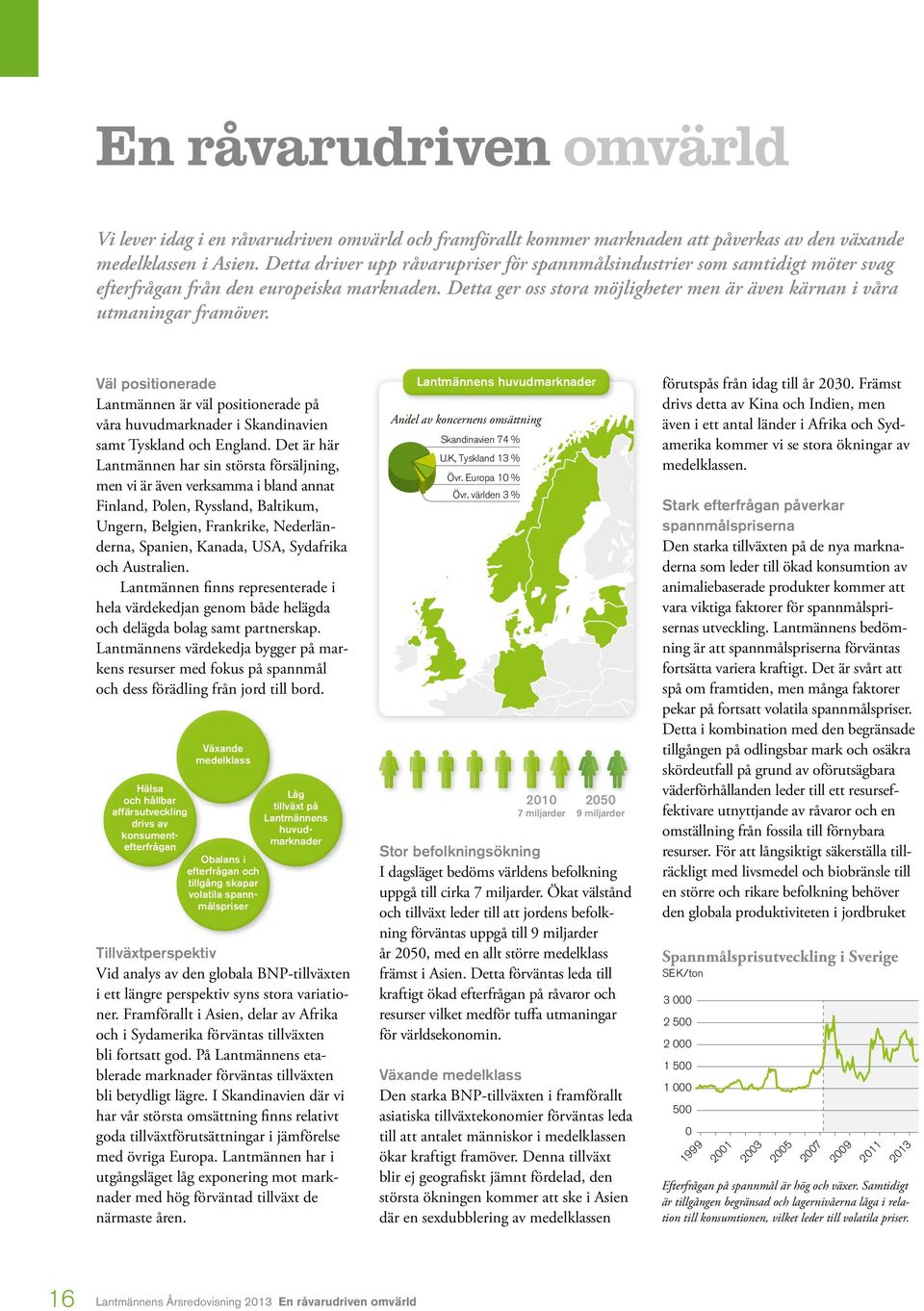 Väl positionerade Lantmännen är väl positionerade på våra huvudmarknader i Skandinavien samt Tyskland och England.