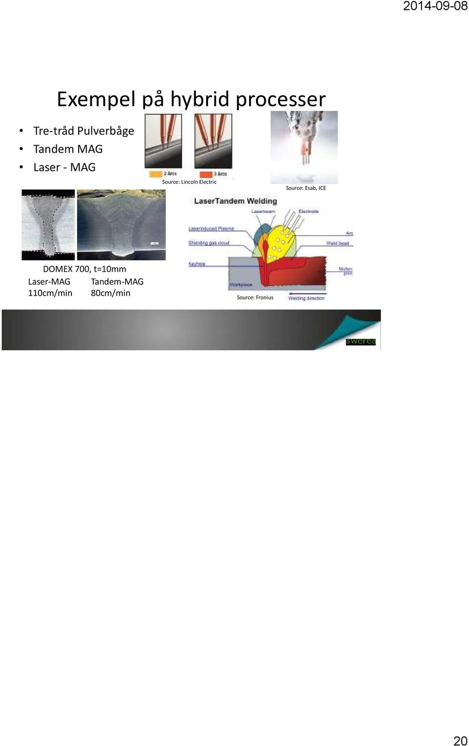 Source: Esab, ICE Laser-MAG 110cm/min DOMEX