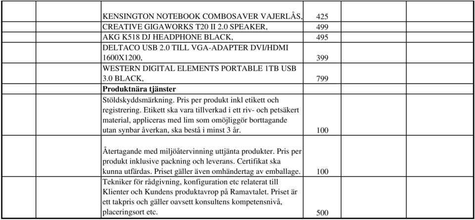 0 TILL VGA-ADAPTER DVI/HDMI 1600X1200, 399 WESTERN DIGITAL ELEMENTS PORTABLE 1TB USB 3.