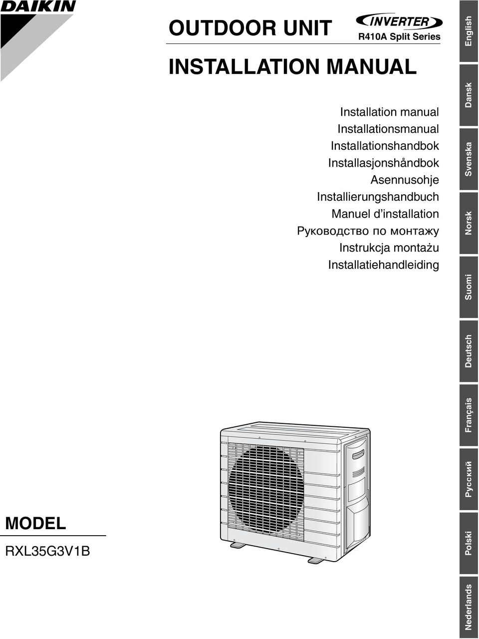 Installierungshandbuch Manuel d installation Ðóêîâîäñòâî ïî ìîíòàæó Instrukcja montazu