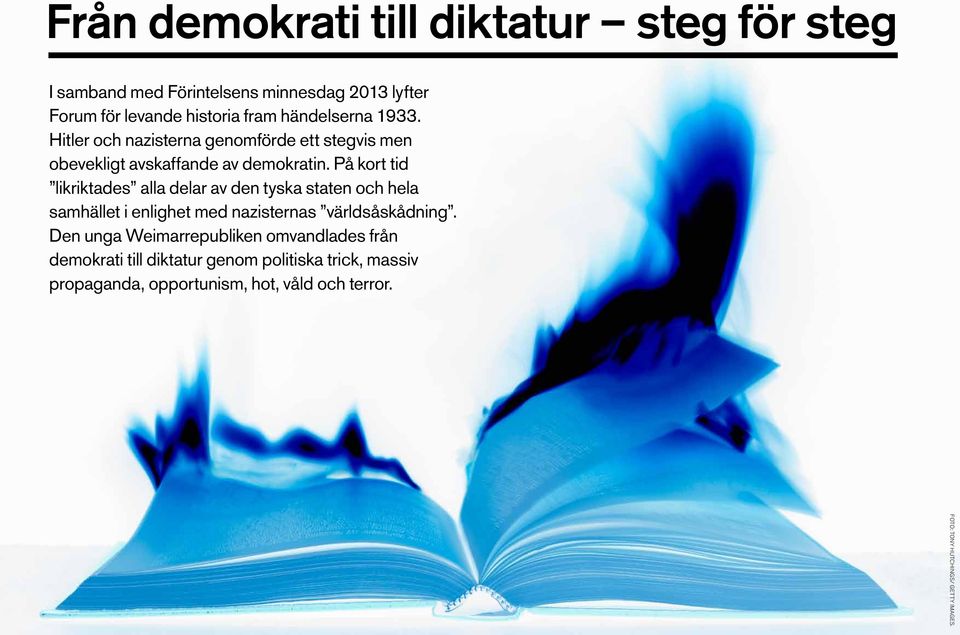 På kort tid likriktades alla delar av den tyska staten och hela samhället i enlighet med nazisternas världs åskådning.