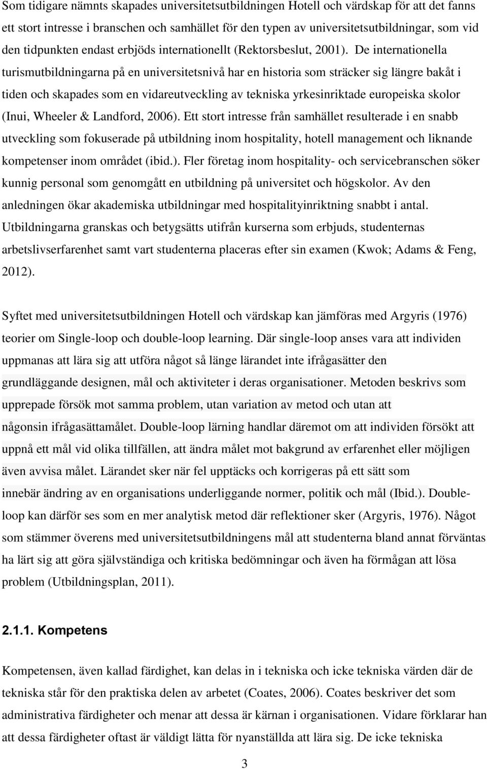 De internationella turismutbildningarna på en universitetsnivå har en historia som sträcker sig längre bakåt i tiden och skapades som en vidareutveckling av tekniska yrkesinriktade europeiska skolor