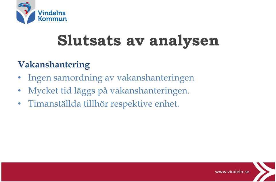 Mycket tid läggs på vakanshanteringen.