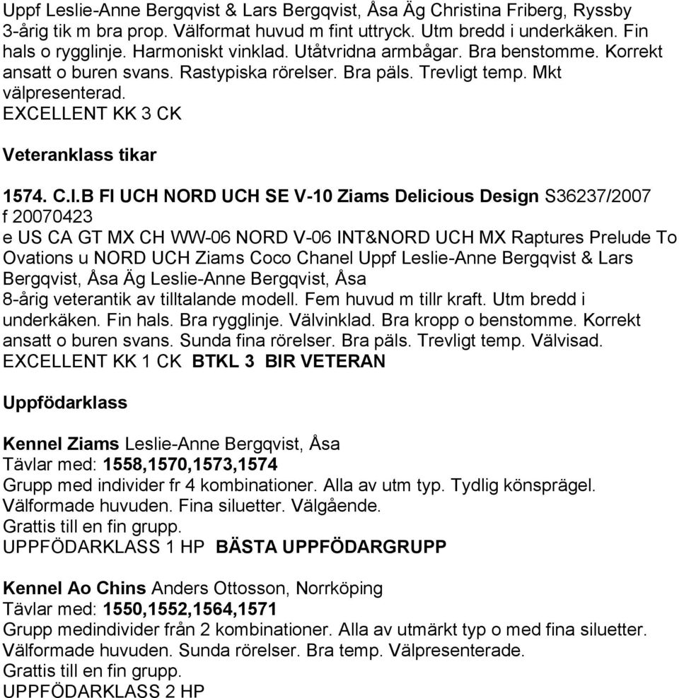 B FI UCH NORD UCH SE V-10 Ziams Delicious Design S36237/2007 f 20070423 e US CA GT MX CH WW-06 NORD V-06 INT&NORD UCH MX Raptures Prelude To Ovations u NORD UCH Ziams Coco Chanel Uppf Leslie-Anne