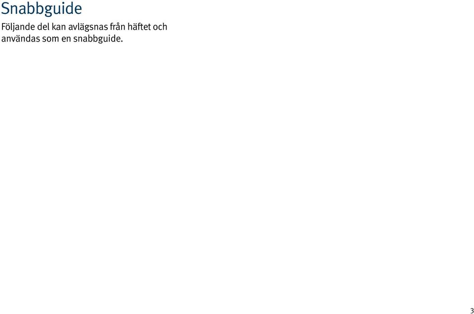 från häftet och