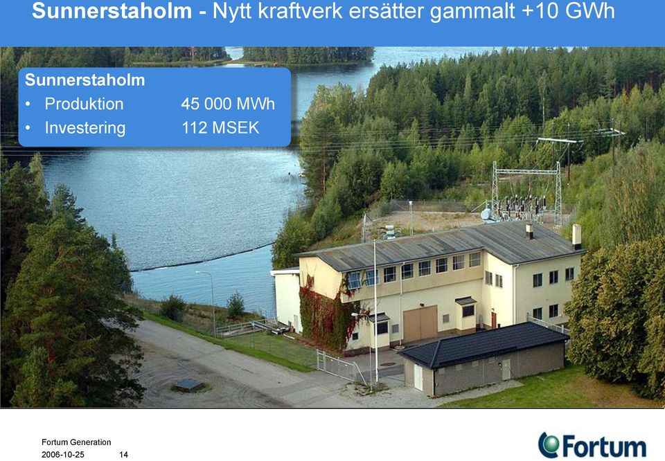 Sunnerstaholm Produktion 45 000 MWh