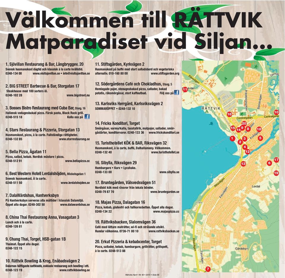 Stiftsgården, Kyrkvägen 2 Husmanskost på buffé med stort salladsbord och vegetariska alternativ. 010-160 80 00 www.stiftsgarden.org 12. Södergårdens Café och Chokladhus, Storg.