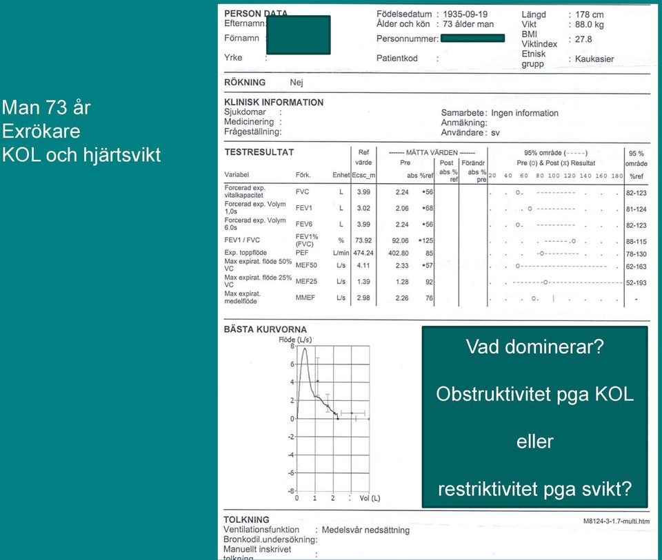 Obstruktivitet pga KOL