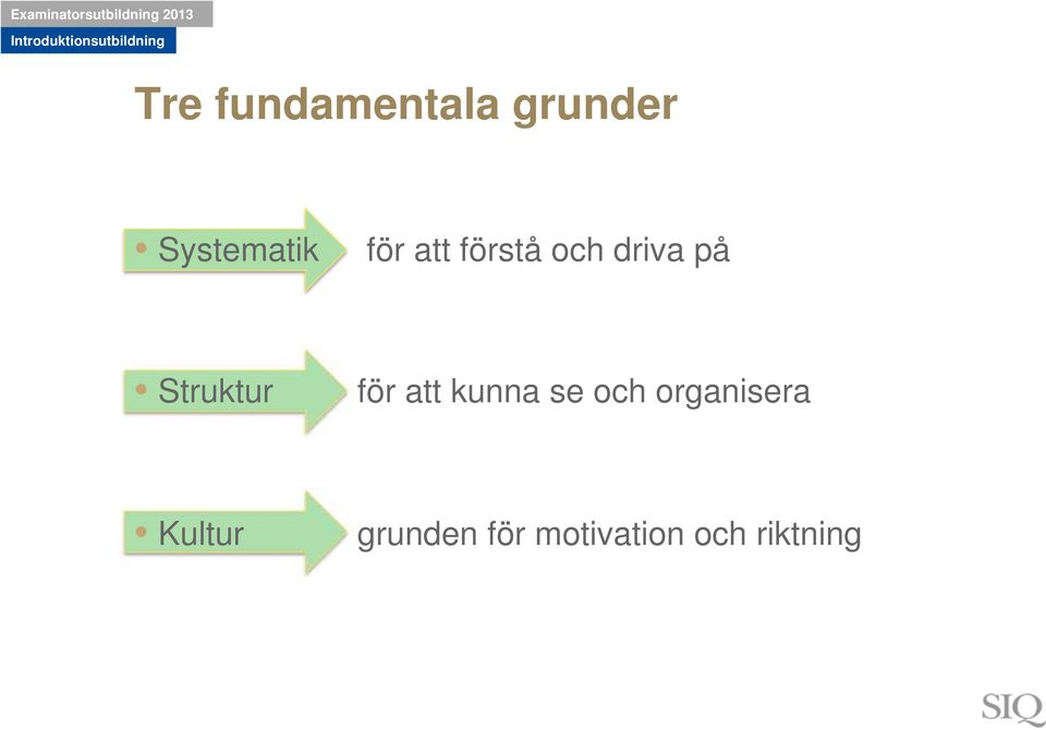 för att kunna se och organisera