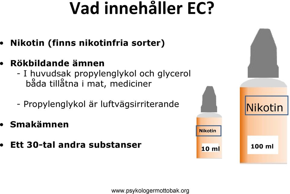 propylenglykol och glycerol båda tillåtna i mat, mediciner -