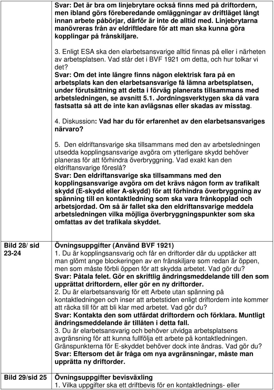 Vad står det i BVF 1921 om detta, och hur tolkar vi det?