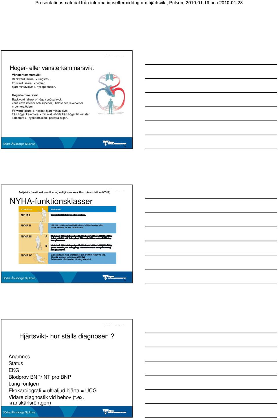 Forward failure > nedsatt hjärt-minutvolym från höger kammare > minskat inflöde från höger till vänster kammare > hypoperfusion i perifera organ.