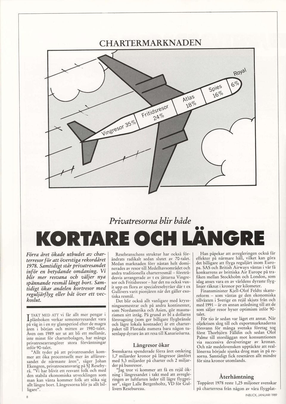 SAS-och BritiiliAirways vintas i vir fi det billig'are att flyga reguljirt inom Eirro- 1978. Sarntidigt stdr priedtresandet infdr en betydande orndaning.