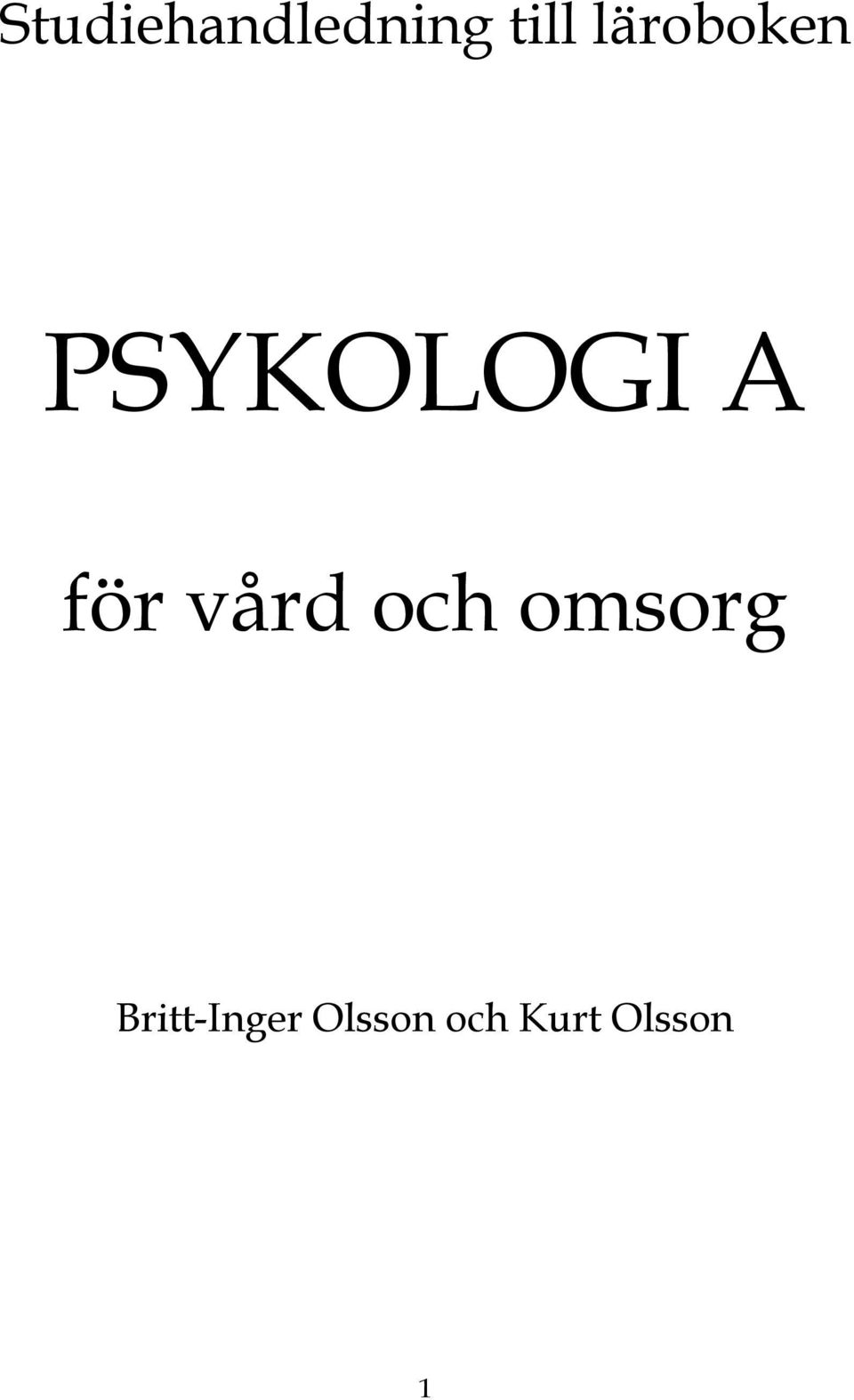 vård och omsorg