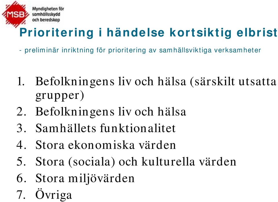Befolkningens liv och hälsa (särskilt utsatta grupper) 2.