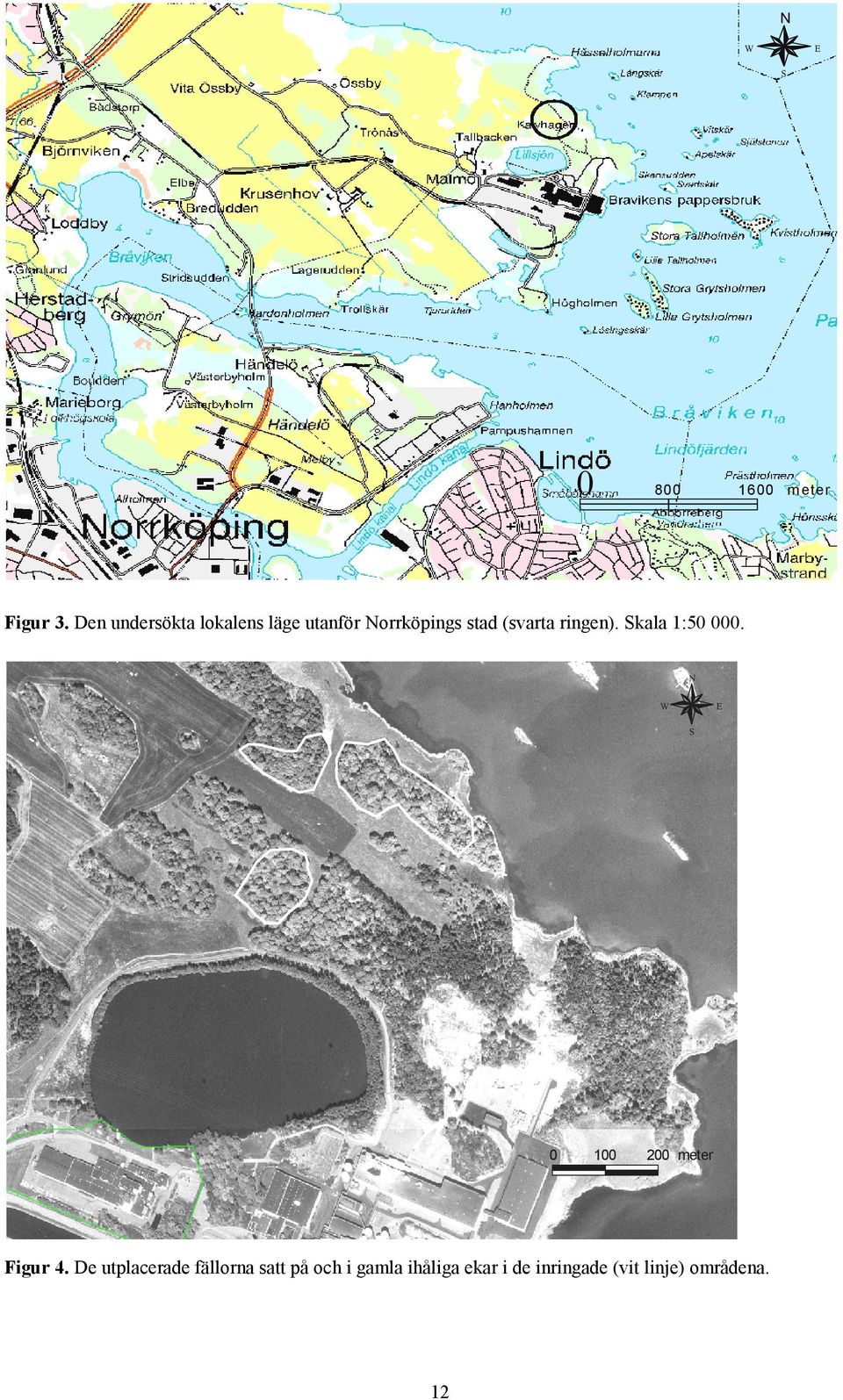 ringen). Skala 1:50 000. N W E S 0 100 200 meter Figur 4.